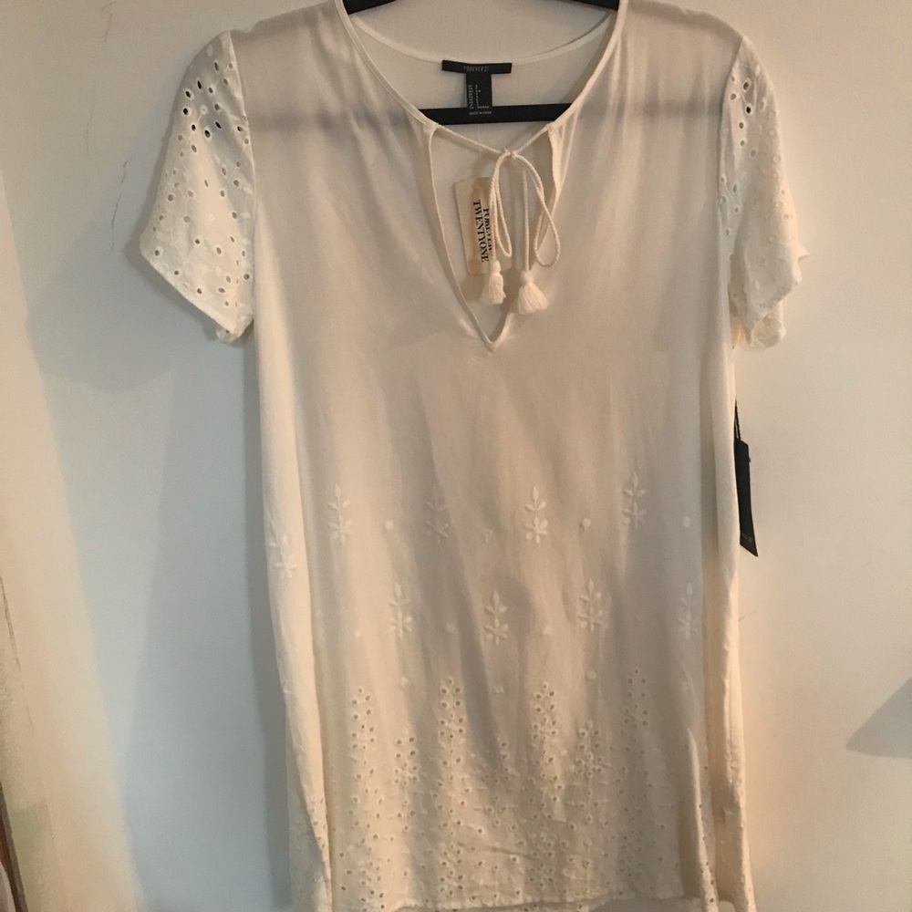 White Boho Dress
